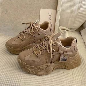 Women's Platform Casual Breathable <b>Height</b> <b>Increasing</b> Korean Style Sneakers for Spring Summer Autumn,Women's Platform Sneakers - Product Image 2