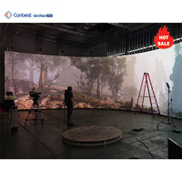 Écran LED de production de film virtuel couleur pleine Canbest P1.9 P2.6 1.9Mm 2.6Mm, prix du mur LED XR pour studio