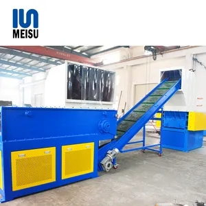 Shredder Rubber Metaalresten Plastic Shredders Gebruikte Banden Glas Plastic Recycling Shredder