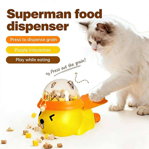 Distributeur de friandises interactif pour <span class=keywords><strong>chien</strong></span> et <span class=keywords><strong>chat</strong></span>, en plastique, personnalisable en usine, design moderne, motif dessin animé classique, en forme de canard jaune, pour alimentation lente - Product Image 6