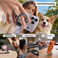 Support de téléphone portable universel N54 à double aimant, rotation à 360°, antidérapant, multi-angles, réglable et stable pour bureau