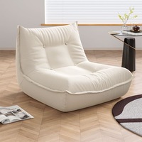 Fauteuil de salon moderne de luxe, petit canapé en forme de L, fauteuil inclinable individuel en velours côtelé, design intérieur sans structure de compression, confortable et relaxant