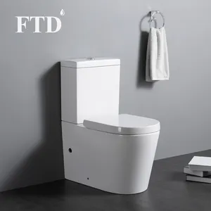 C1002 Европейский стиль, чистый белый стеклянный фарфоровый туалет для ванной комнаты