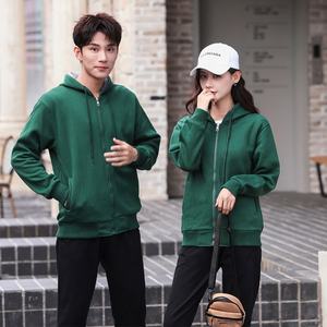 Sudaderas con capucha de algodón para hombre con cremallera Otoño Invierno Fleece Patrón en blanco Entrega rápida Sudaderas con capucha - Product Image 6