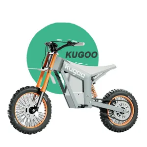 2024 KUGOO电动摩托车越野14英寸轮胎愿望01强力电机3000瓦电动踏板车