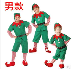 Disfraces de Duendes Navideños para Adultos, Disfraces de Duendes Navideños para Niños, Disfraz de Duende Verde y Rojo - Product Image 3