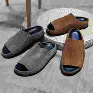 Tongs d'été pour hommes à bout carré, respirantes, antidérapantes, avec semelle en caoutchouc, pour le bureau, les loisirs et la plage, style jeune - Product Image 4