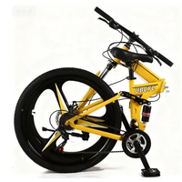 Vélo de montagne pliable 27,5 pouces, 26 pouces, 20 pouces, 21 vitesses, cadre en acier entièrement amorti, vélo pliable pour adultes, faible coût