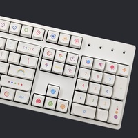 Clavier de jeu mécanique à 137 touches en PBT avec touches colorées et mignonnes, vente en gros