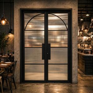 Wholesale Glass Door Custom Iron Frame Interior French Style Factory Price - Product Image 4