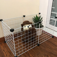 Cage pliable en fil métallique pour chien et chat, bricolage