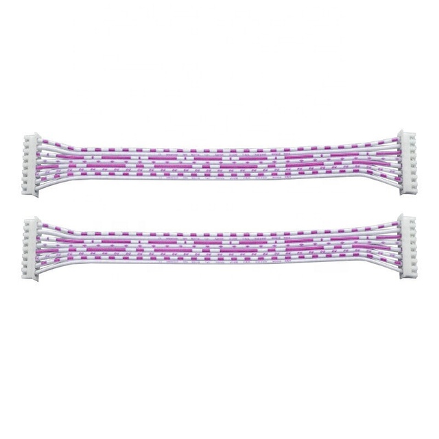 Custom UL2468 22AWG 2.54 2 6 12 Pin JST XH 2.5mm 2.54mm Pitch Connector Flat Ribbon Cable Wire Harness 300MM Length