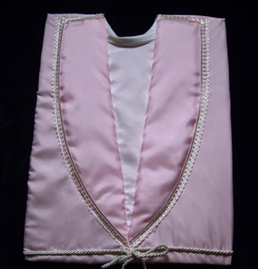 F234 zarif terbiyeli saten vücut giysileri özel minnettar ölü kadın giysileri ucuz elbise cenaze kumaş bez için - Product Image 1