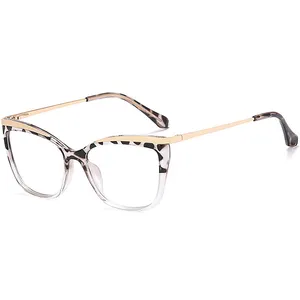 Hot Selling TR90 Acetate Frames 1 Piece Custom Logo Simple Frame Light Weight Design Eyeglasses Frames
