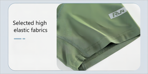 Camiseta deportiva de manga corta ajustada de verano para hombre, transpirable de secado rápido, seda helada, cómodo estilo de cuello para correr - Product Image 4