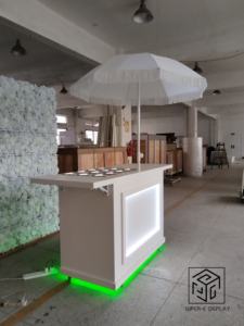 รถเข็นขนมเคลื่อนที่สำหรับงานแต่งงาน ตกแต่งเองได้ พับเก็บได้ พร้อมไฟ - Product Image 4