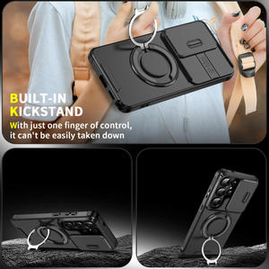 Étui anti-chute à fenêtre coulissante avec support magnétique pour Samsung S26 Ultra, A57, S24, S23 Plus, A17, S25 <span class=keywords><strong>FE</strong></span>, S26, S25 Edge - Product Image 6