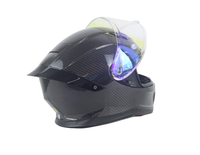 Casque intégral en fibre de carbone OEM, homologué DOT, anti-buée, boucle à dégagement rapide, casque pour motos, vente en gros