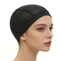 IRUIBEAUTY Kit de Fabrication de Perruques 95 Pièces/Ensemble, Bonnets en Maille Noire, Fil à Tisser les Cheveux, Aiguilles T/C, Peignes à Queue de Rat, Élastiques, Outil DIY