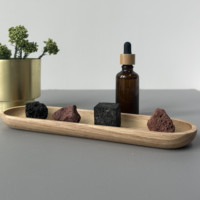 Diffuseur d'huiles essentielles en pierre de lave naturelle, diffuseur en pierre de lave pour aromathérapie