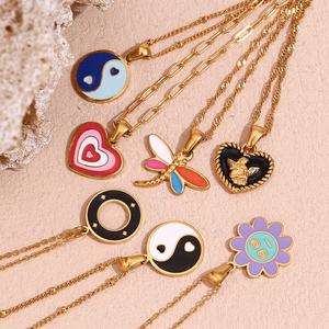 Set di gioielli in acciaio inossidabile placcato oro 18k - Product Image 1