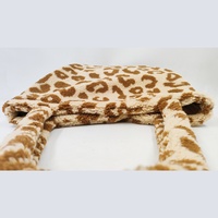 Sac fourre-tout léopard grande capacité, léger, sac à main à bandoulière, deux poignées, fermeture magnétique, usage quotidien, kakis doux