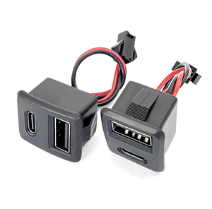 ซ็อกเก็ตตัวเมียแบบโค้งสองชั้น Type-C + USB-A, พอร์ตชาร์จ 2P แบบเชื่อมต่อสายตรง, แจ็คสำรองสำหรับโคมไฟ, ของเล่น - Product Image 6