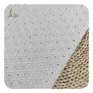 100% ホワイトコットン刺繍ボイル生地織り技術ウェディングウェアホームテキスタイルアクセサリー - Product Image 6