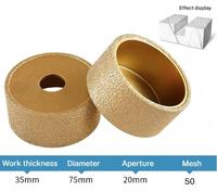 Meule diamantée brasée épaissie 30-50mm pour meuler la pierre de quartz de granit de marbre