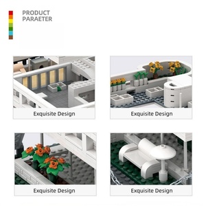 Bloques de Construcción Modelo Villa Savoye, Juguete Educativo para Amantes de la Arquitectura, Juego de Construcción Creativo DIY, Decoración Divertida para el Hogar, Venta al Por Mayor OEM - Product Image 4
