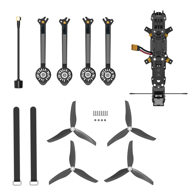 FPV 7 Inch Drone Kit 20km Flying Distance 6.5kg Load Gps Fpv Drone Kit Fpv Drone 7 Inch Geprc