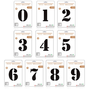 Số Thẻ Bóng Bay Số Trang Trí Tiệc Cá Nhân Bóng Bay Số Kim Loại Helio Para Globos De Numeros - Product Image 6