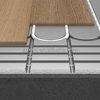 Panneau de chauffage par le sol XPS à installation sèche avec feuille d'aluminium gaufrée, panneau d'isolation thermique de 20 à 35 mm d'épaisseur
