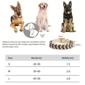 Thủ công có thể điều chỉnh con chó cổ áo phong cách & thoải mái khăn choàng cổ cho nhỏ, vừa và lớn chó hoàn hảo cho đi bộ - Product Image 2