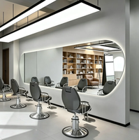 Cermin Salon LED Pintar Multifungsi Modern Kelas Atas, Cermin Kamar Mandi Cermin Rias Penjualan Langsung Pabrik OEM/ODM