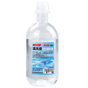 Solution de lavage saline Qi Du Ke Lin 0,9 % de chlorure de sodium, grand flacon stérile pour le rinçage des plaies et le nettoyage des pores - Product Image 3