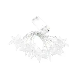 Battery operated 10 Led starfish christmas fairy String Light for decoration party holiday wedding