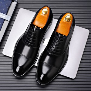 New men's shoes - <b>top</b>-grain cowhide three-piece connection men's British business casual leather shoes - formal pointed-toe - Product Image 5
