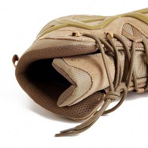 Stock listo impermeable antideslizante duradero tobillo zapatos de seguridad transpirable absorción de golpes escalada senderismo botas tácticas para hombre - Product Image 5