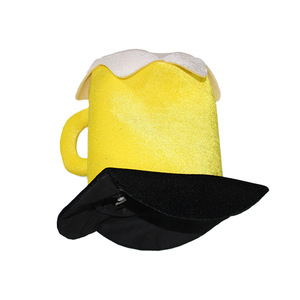 Sombrero de Cerveza <span class=keywords><strong>Cora</strong></span>, Talla Única Ajustable, Hecho a Mano, de Poliéster, Sombrero de Personaje, para Deportes, Pesca, Playa, Actividades al Aire Libre, Halloween, Bar, Fiesta - Product Image 1