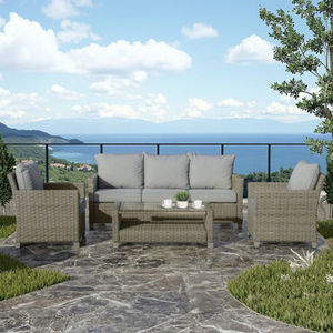 Set di divani in Rattan di cotone Rattan intrecciato corda da giardino set ampio divano <span class=keywords><strong>italiano</strong></span> in Rattan - Product Image 1
