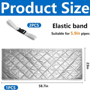 Protector de Manguera de Escape para Aire Acondicionado, Funda Protectora de Tela de Algodón Aislante del Calor y a Prueba de Polvo, Compatible con Ductos de Aire Acondicionado Portátiles - Product Image 2