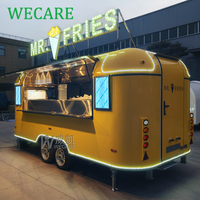 WECARE Remorque Alimentaire Mobile Cuisine Fritteuse pour Hot-Dogs, Pizzas, Tacos, Churros, Frites, Crêpes - Camion Restaurant Entièrement Équipé