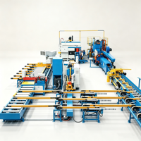 Cama de enfriamiento de extrusión de aluminio 600T 38KW 380V, mesa de desplazamiento PLC, línea de transporte con extractor de estiramiento