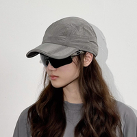 Casquette de baseball unisexe pliable et compressible à séchage rapide, légère, à visière souple, format de poche, réglable à l'arrière, pour la course à pied, vente en gros