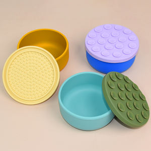 Novo Design Único Multifuncional Água E Comida <span class=keywords><strong>Dog</strong></span> <span class=keywords><strong>Bowl</strong></span> Round Silicone <span class=keywords><strong>Dog</strong></span> <span class=keywords><strong>Bowl</strong></span> com Ventosa Lick Mat <span class=keywords><strong>Lid</strong></span> - Product Image 1