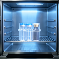 Boîte de rangement transparente en PP à 3 compartiments de 3 ml avec couvercle à fermeture sécurisée, résistante aux produits chimiques, en vrac, OEM, haute qualité pour essences biologiques