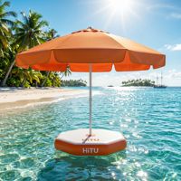 Sombrilla Inflable de Lujo para Piscina o Lago, sin Contrapeso, para Protección en Resorts y Villas, con Plataforma, de Grado Marino