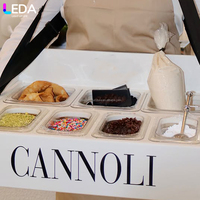 LEDA Fournitures pour événements et fêtes, support à gâteau blanc en acrylique, table à dessert portable suspendue au cou pour mariage
