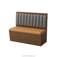 Ensemble table et chaises de café à thème Western Restaurant Bar Aire de repos Salon de thé Chaise en bois massif Accoudoir Booth Sofa deux places à vendre